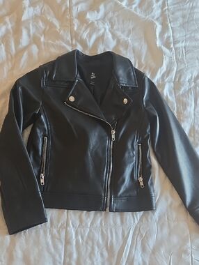 Little Girls Faux Leather Jacket